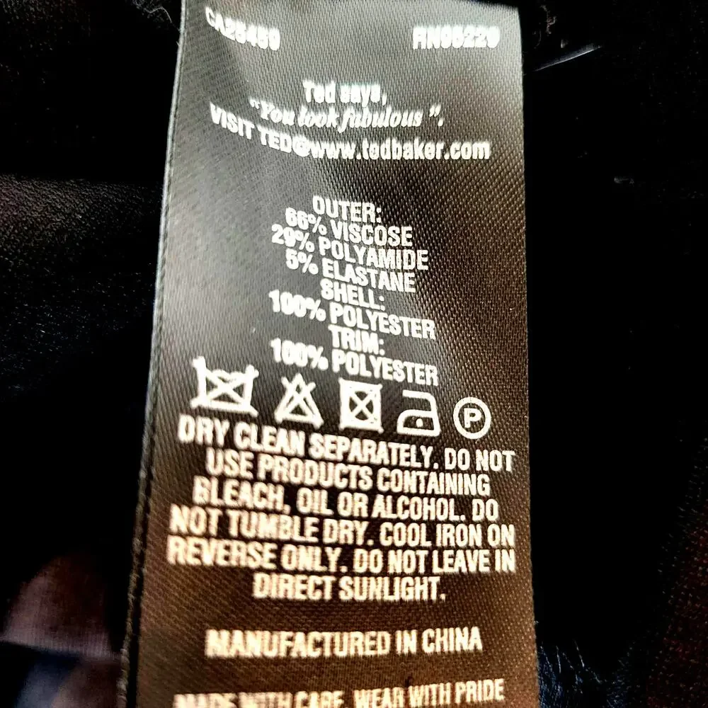 Ted Baker London Elegant Chic Formal Sew in Love Dress Women's Size 2-4  #140 - Picture 9 of 16